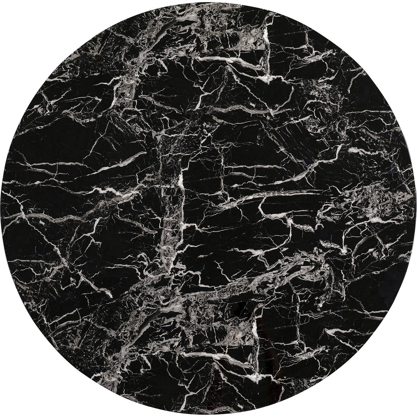 Kare Design Tafelblad Schickeria marmerprint zwart