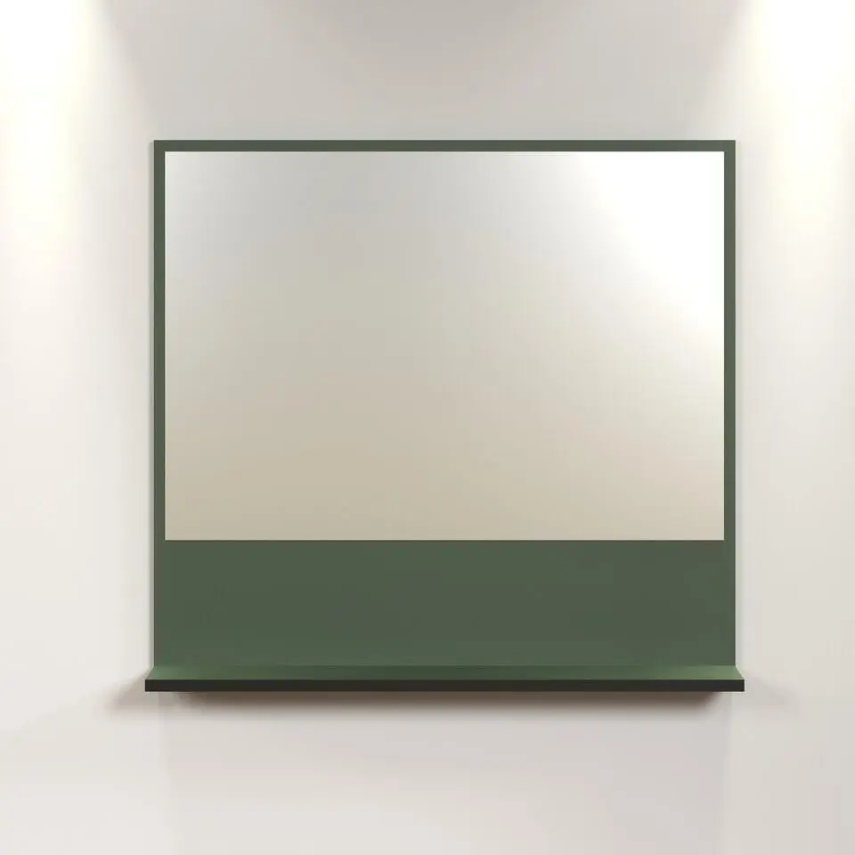 CALICOSY - Wandspiegel met 1 plank PUREBLISS - 14x80x74 cm