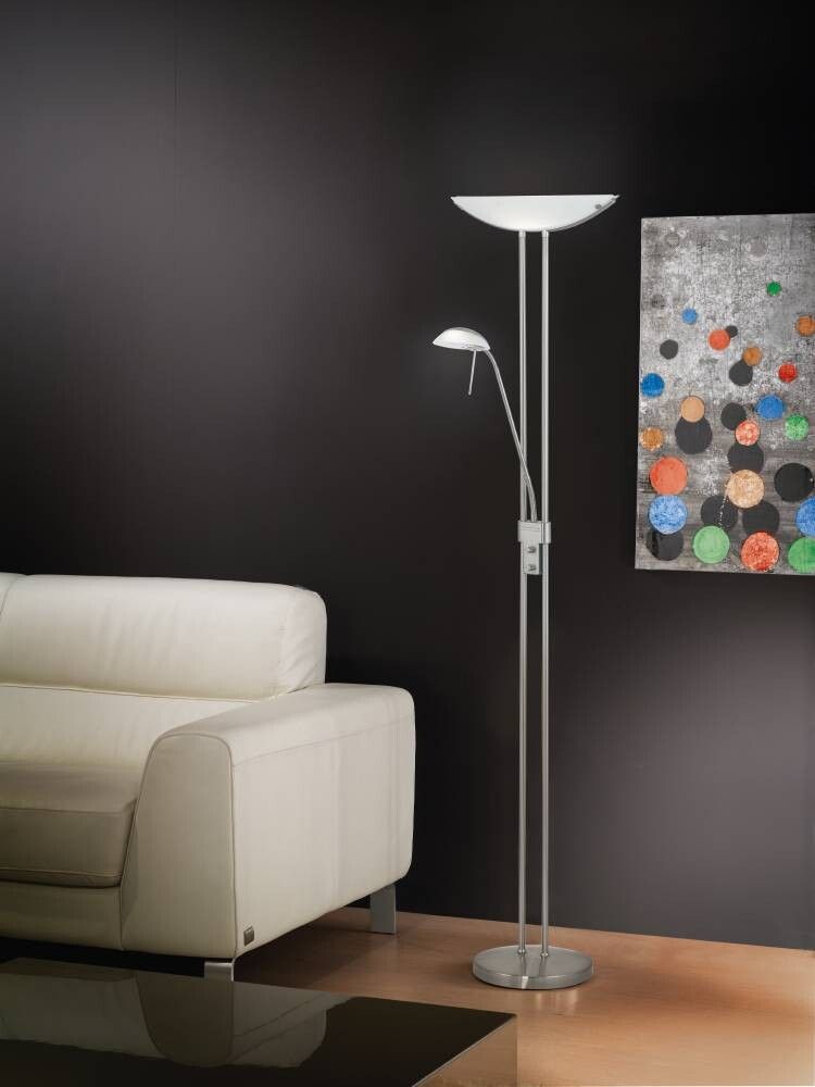 GULVLAMPE EGLO BAYA UPLIGHT MATT NIKKEL