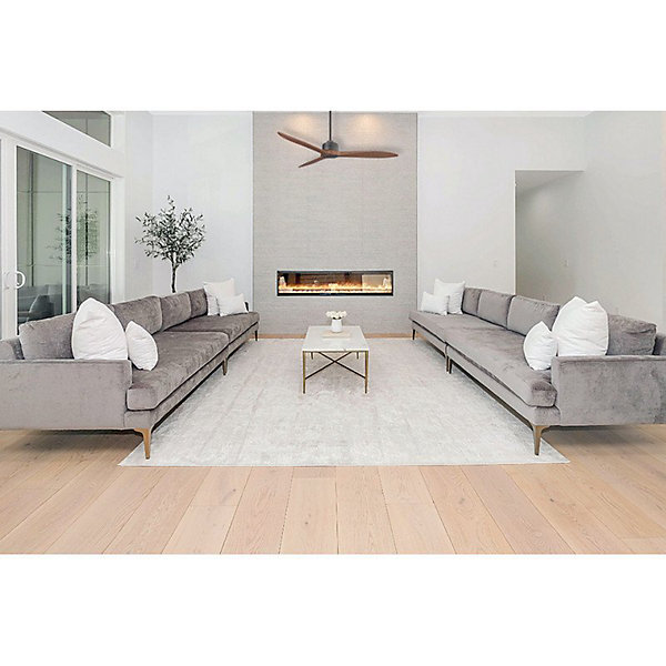 Modulo Latino III - Super destratificateur et ventilateur DC 132 cm noirpales bois sombres idéal 26 à 40 m²