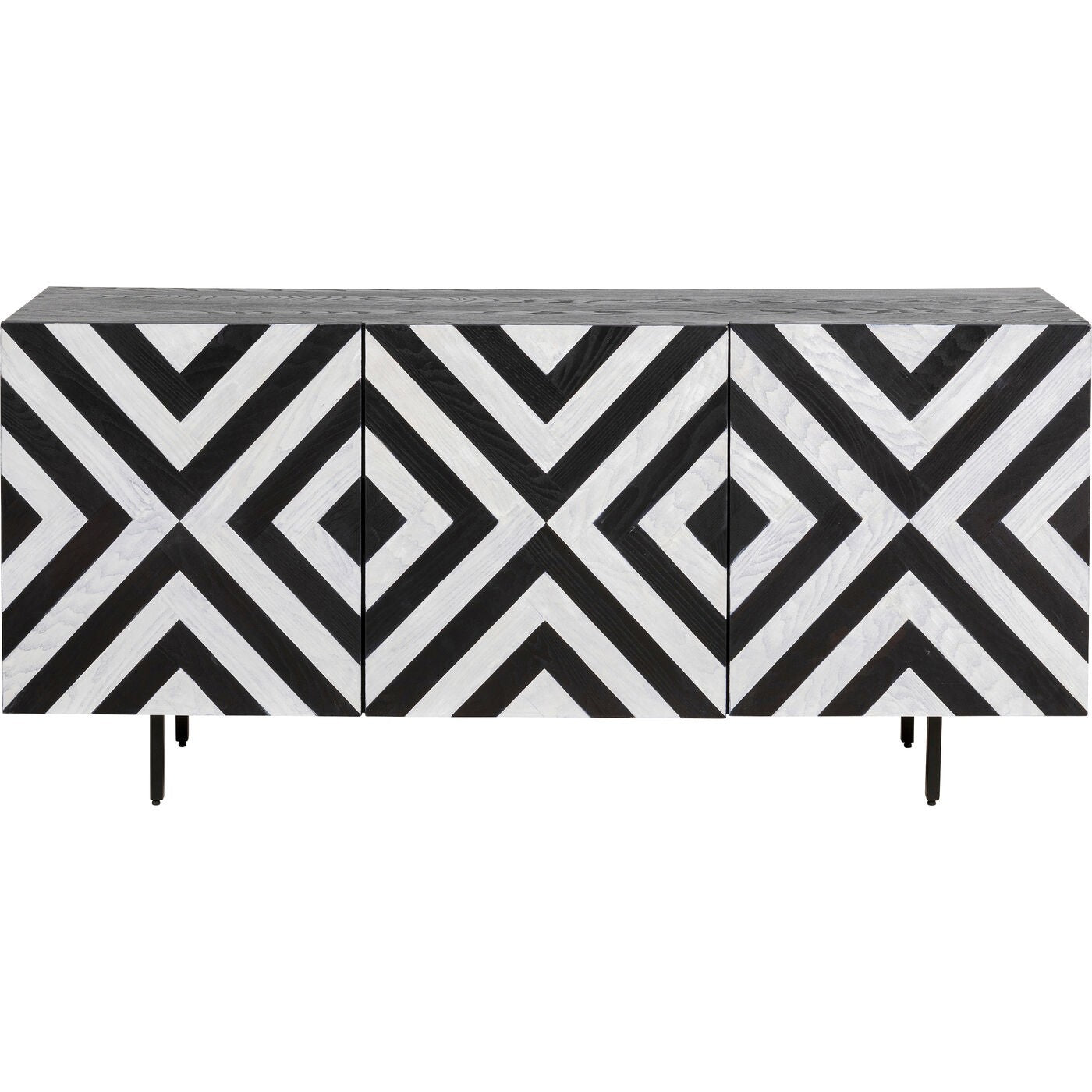 Dressoir Arctic zwart en wit Kare Design
