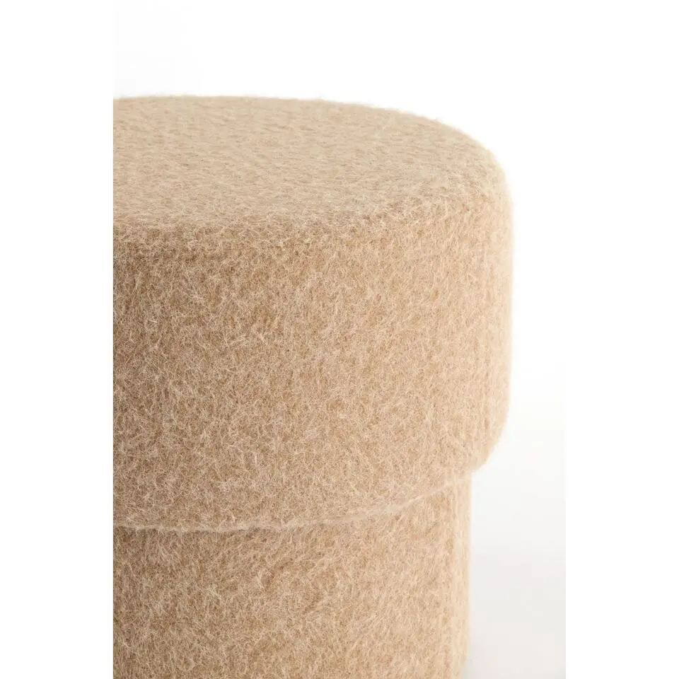 Poef Muno - Licht Bruin - &Oslash;50x45cm