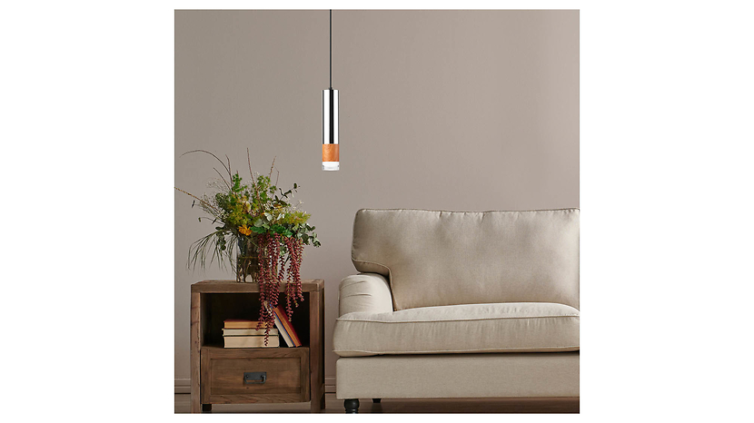 Lampa wisząca Aurelia metalowa srebrna