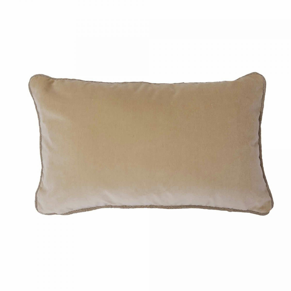 EQUILIBRE - Coussin en velours beige 40x65