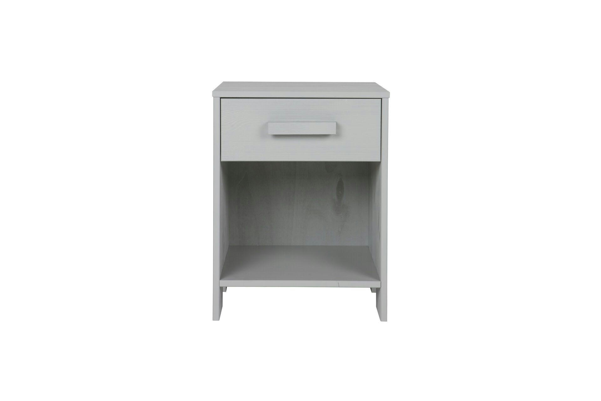 DENNIS - Table de chevet en bois gris