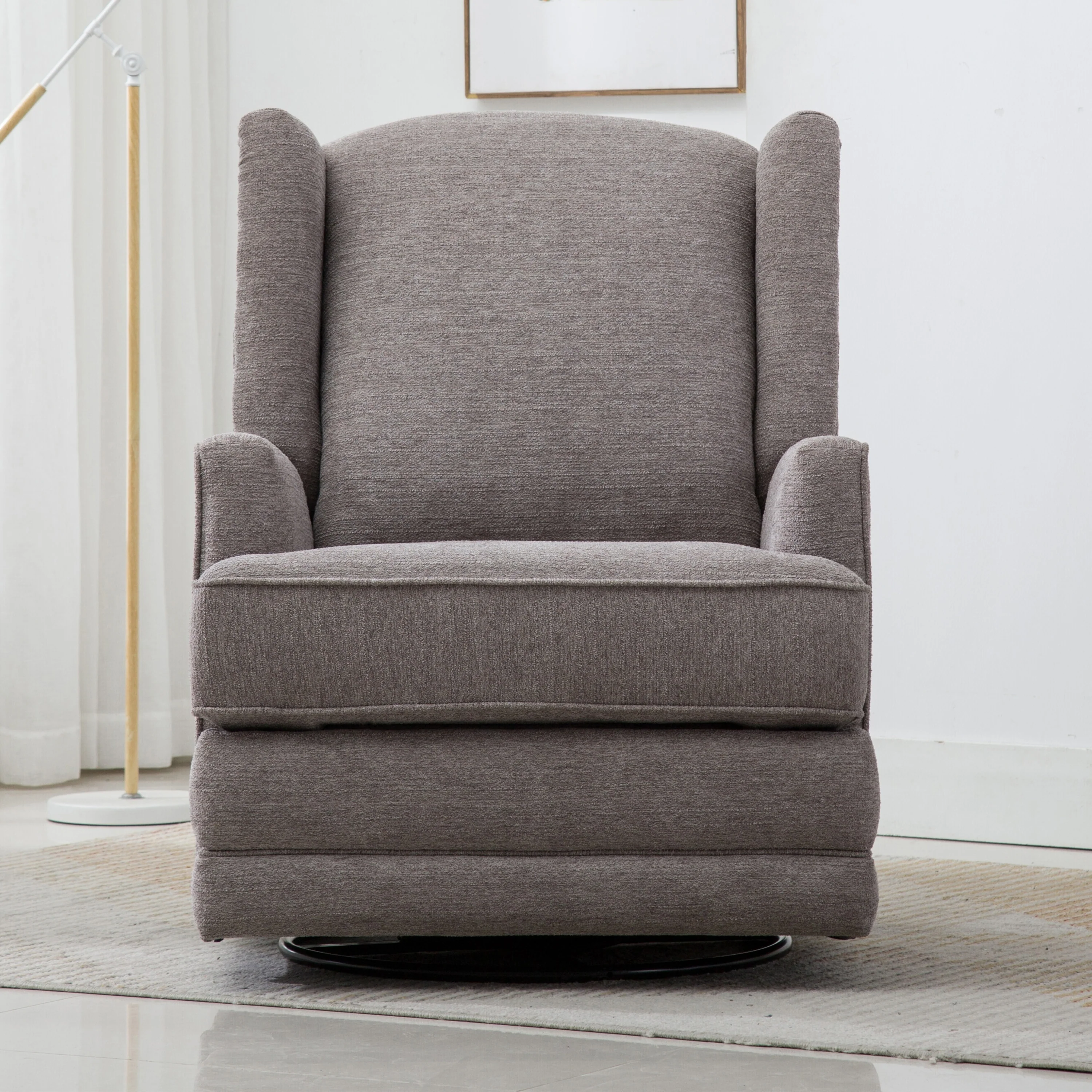 Shelby Wingback Swivel Glider Recliner by Greyson Living