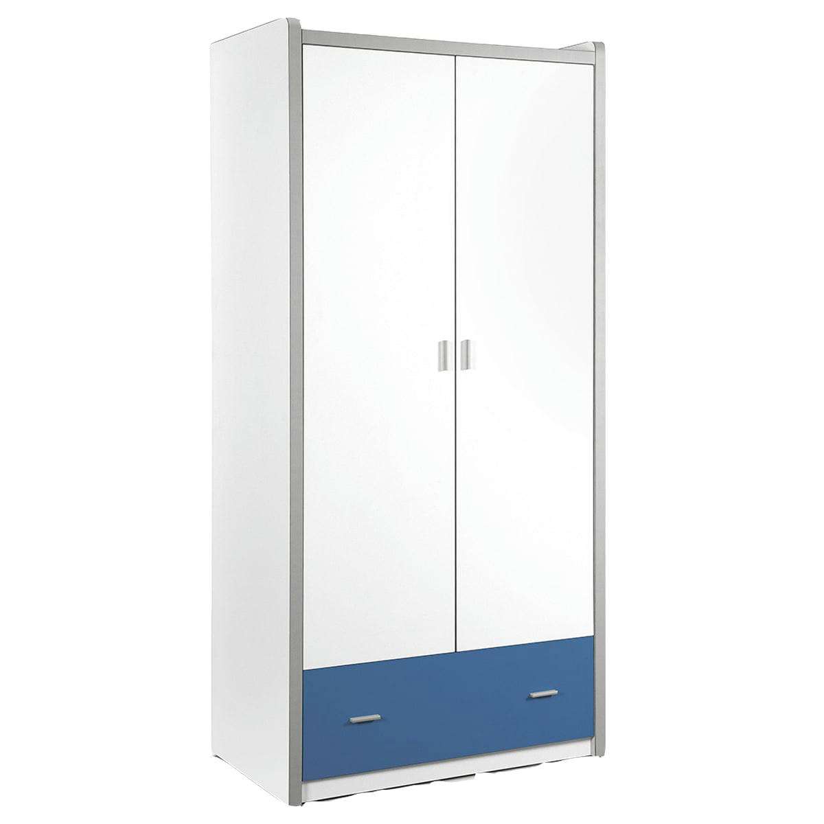 BONNY - Armoire 2 portes bleu