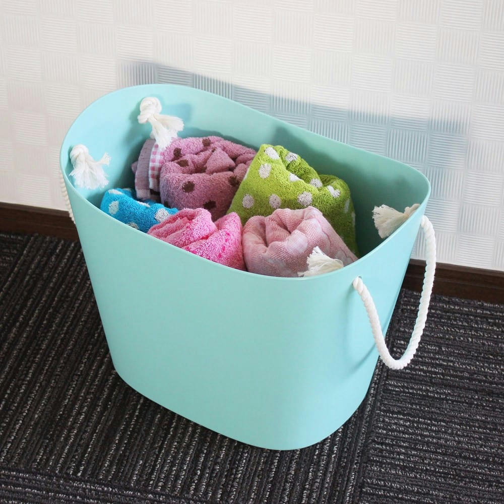 BALCOLORE - Panier de rangement bleu clair 36x29cm