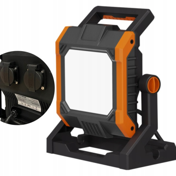 Naświetlacz LED GERMINA przenośny 55W   2 gniazda IP54 1szt.