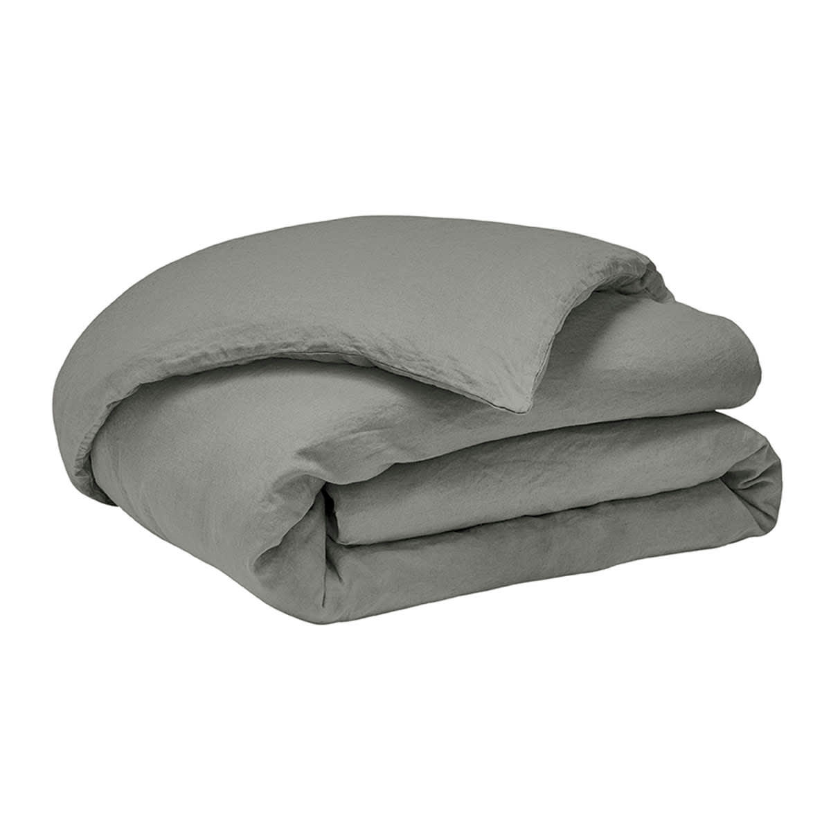 NOUVELLE VAGUE - Housse de couette en lin gris 240x220