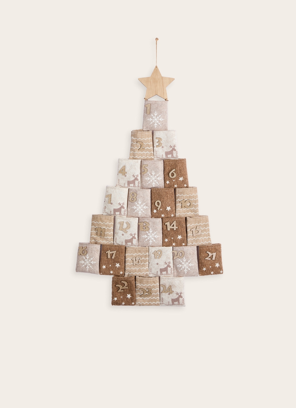 CALENDRIER DE L'AVENT SAPIN GINGEMBRE