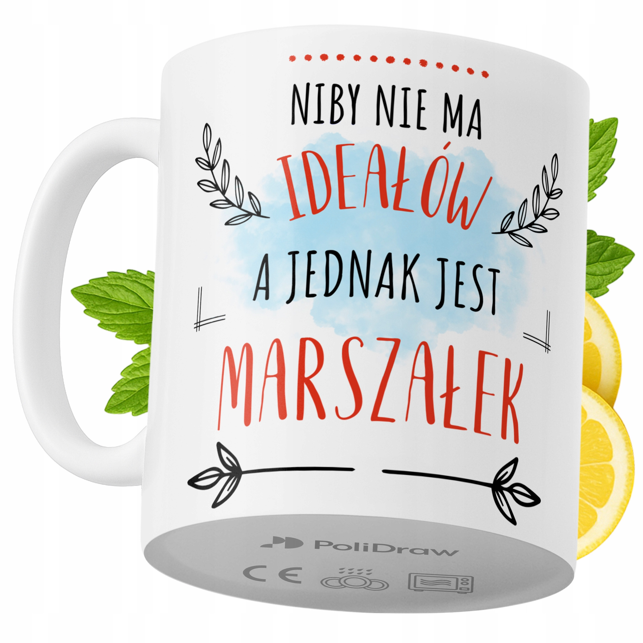 Kubek Dla Marszałka na Prezent z Nadrukiem ze Zdjęciem 330 ml PoliDraw