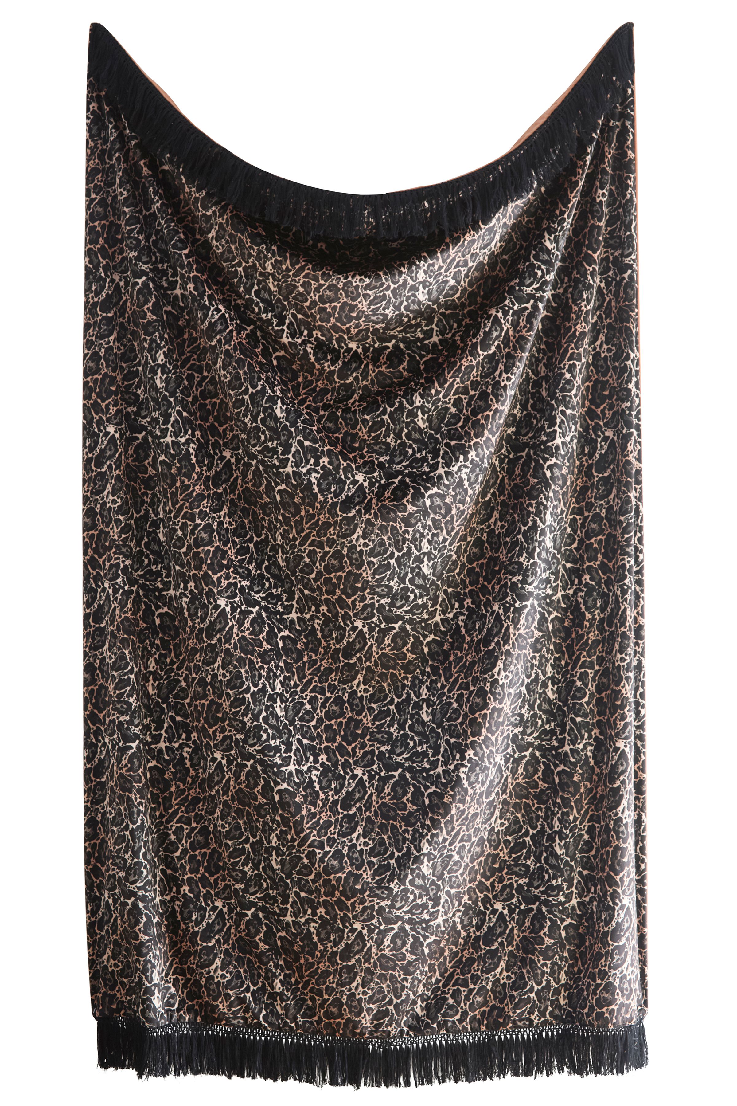 Laurence Llewelyn-Bowen Josephine' Leopard Print Velvet Throw