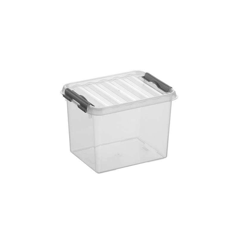 Box de rangement Q-line avec couvercle à clips transparent 3 L SUNWARE