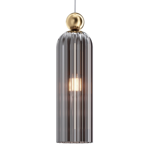 Lampa wisząca mosiężno-złota ANTIC 1xE14x40W wym: 187,5x10x10 cm Maytoni