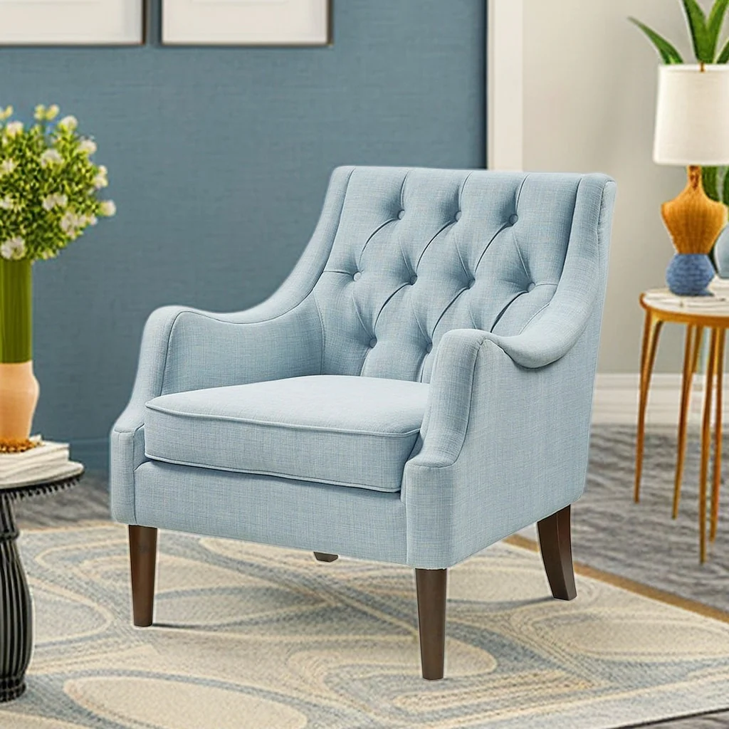 Modern Button Tufted Accent Chair