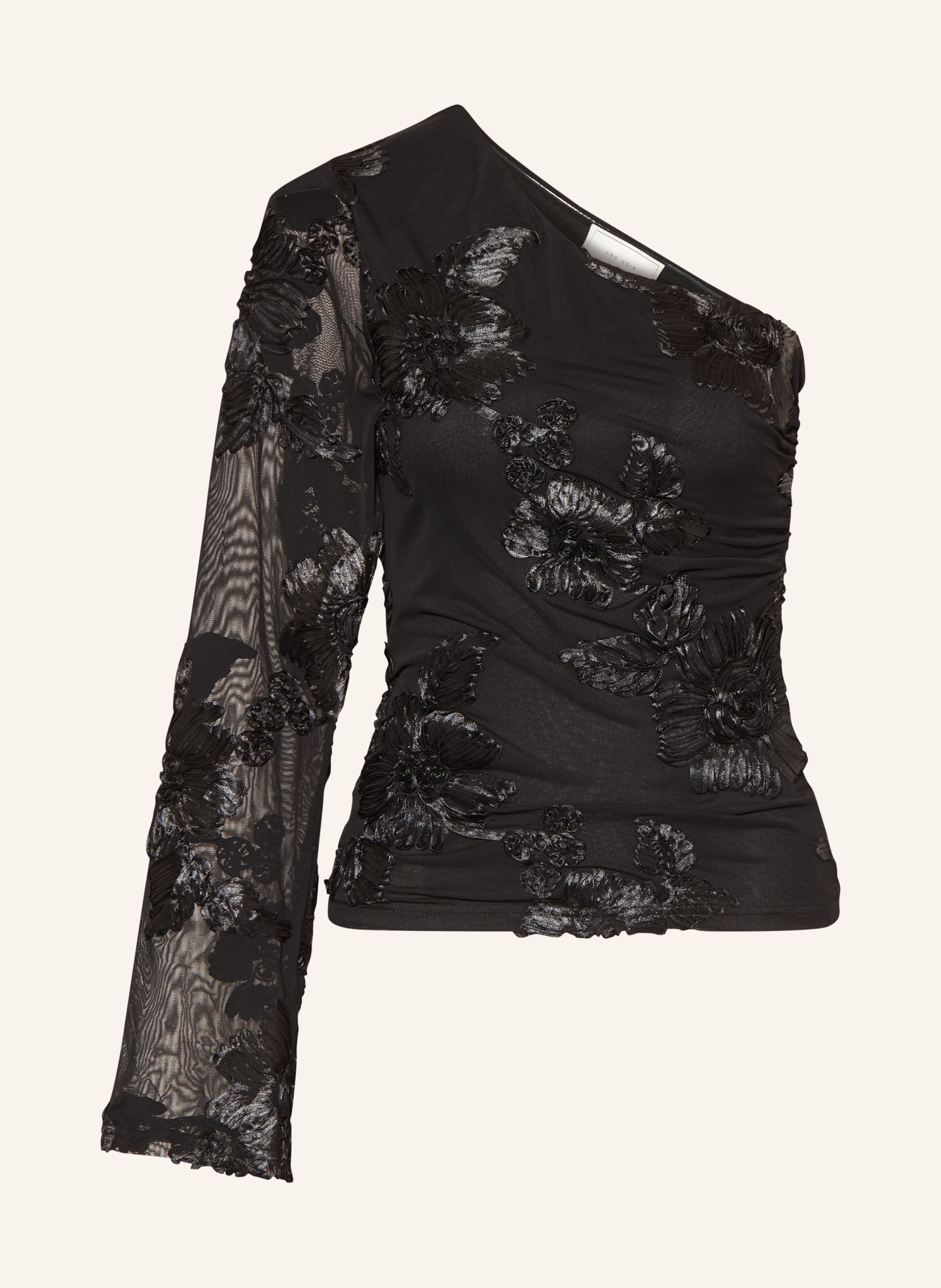 NEO NOIR One-Shoulder-Bluse FRIANA aus Mesh