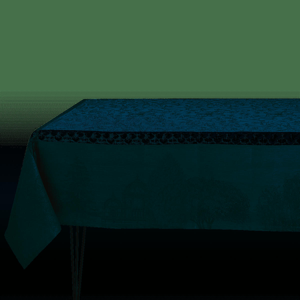 SYMPHONIE BAROQUE - Nappe en lin fumee 120 x 120