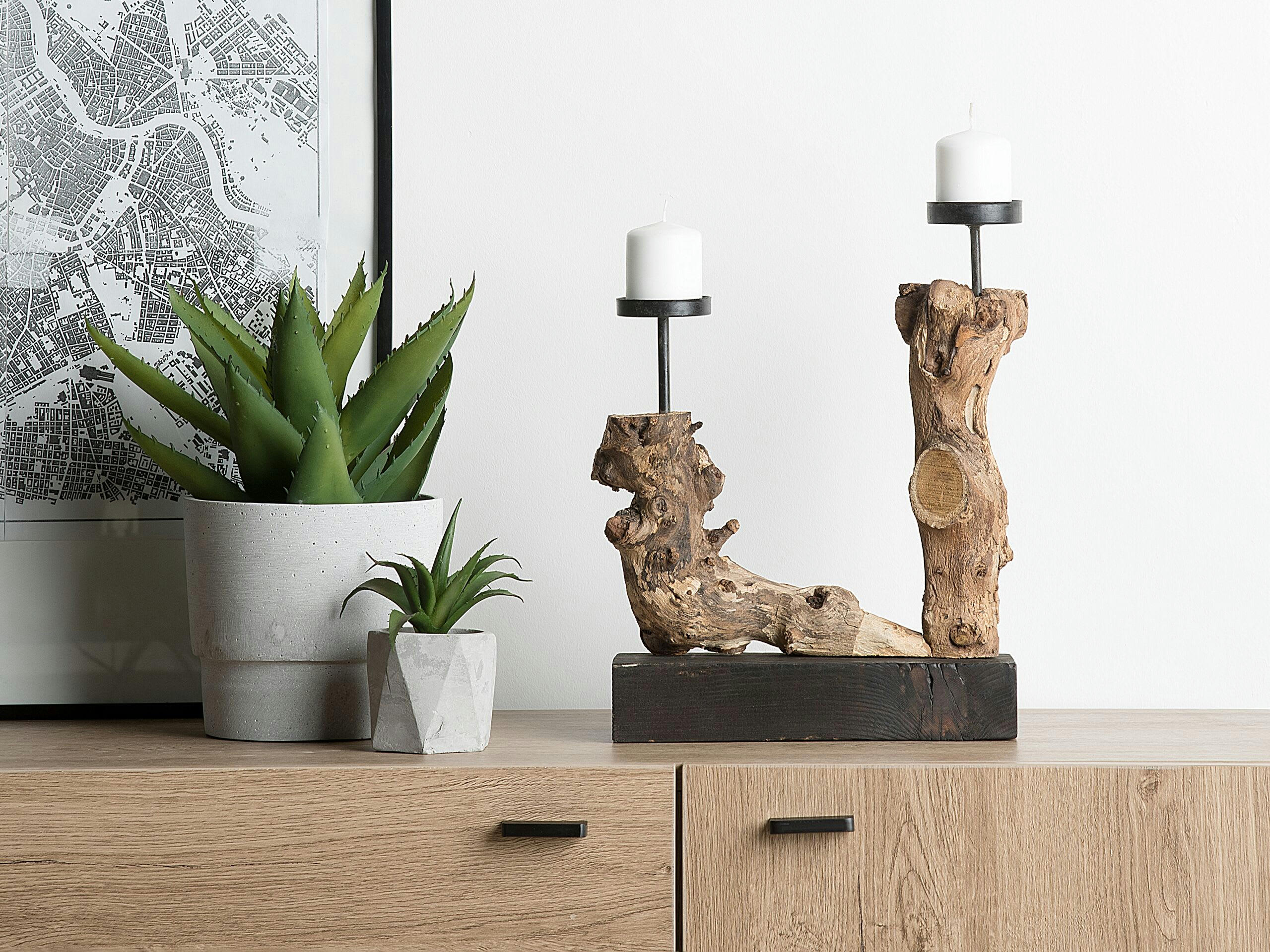 FLORES - Bougeoir en bois