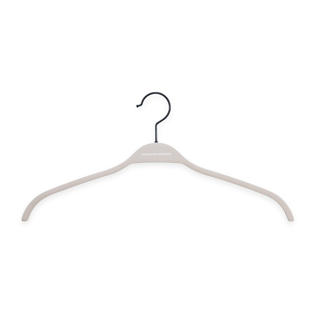 Spinder Design kledinghangers Rosa - Silky Taupe - set van 5 - Draaibare haak - anti slip coating