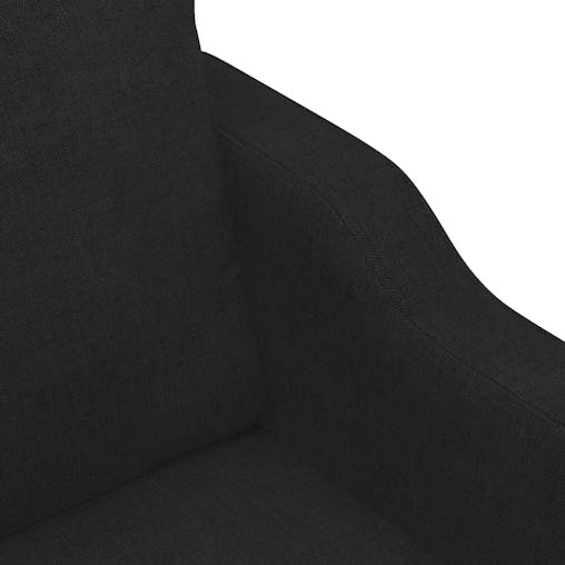 NNEVL 2-Seater Sofa Black 140 cm Fabric