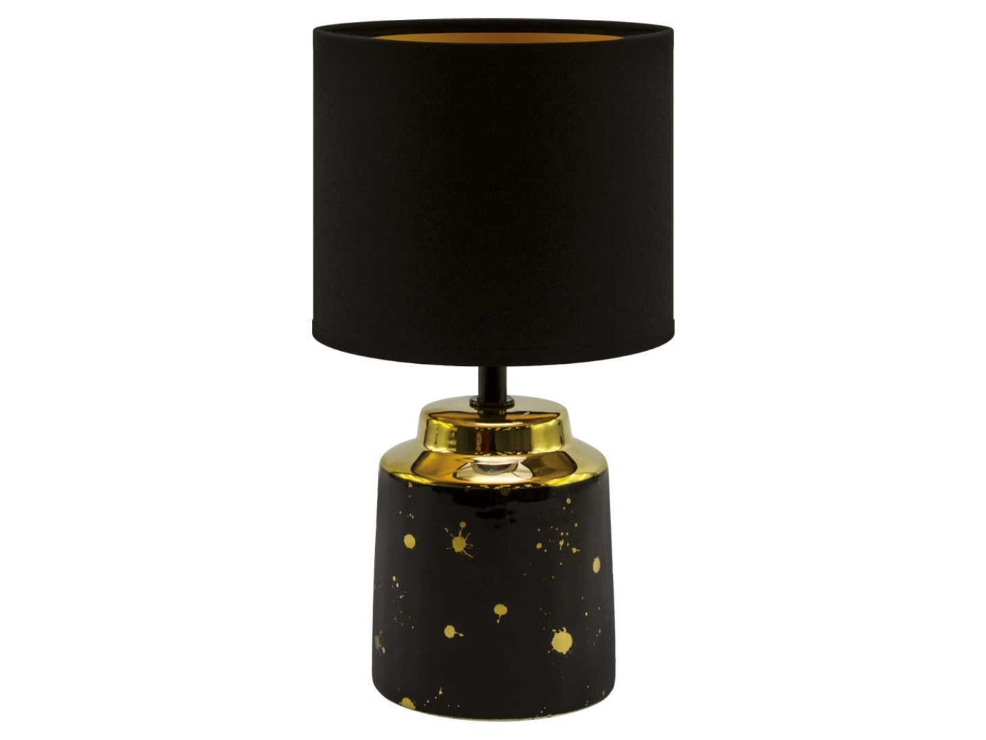 Lampa stołowa Helena ceramiczna czarna