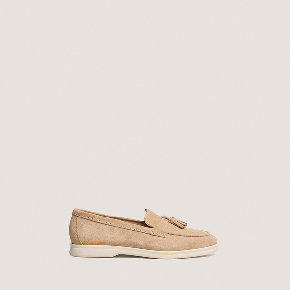Mocassins souples à glandsen cro?te ivoire | NUIT