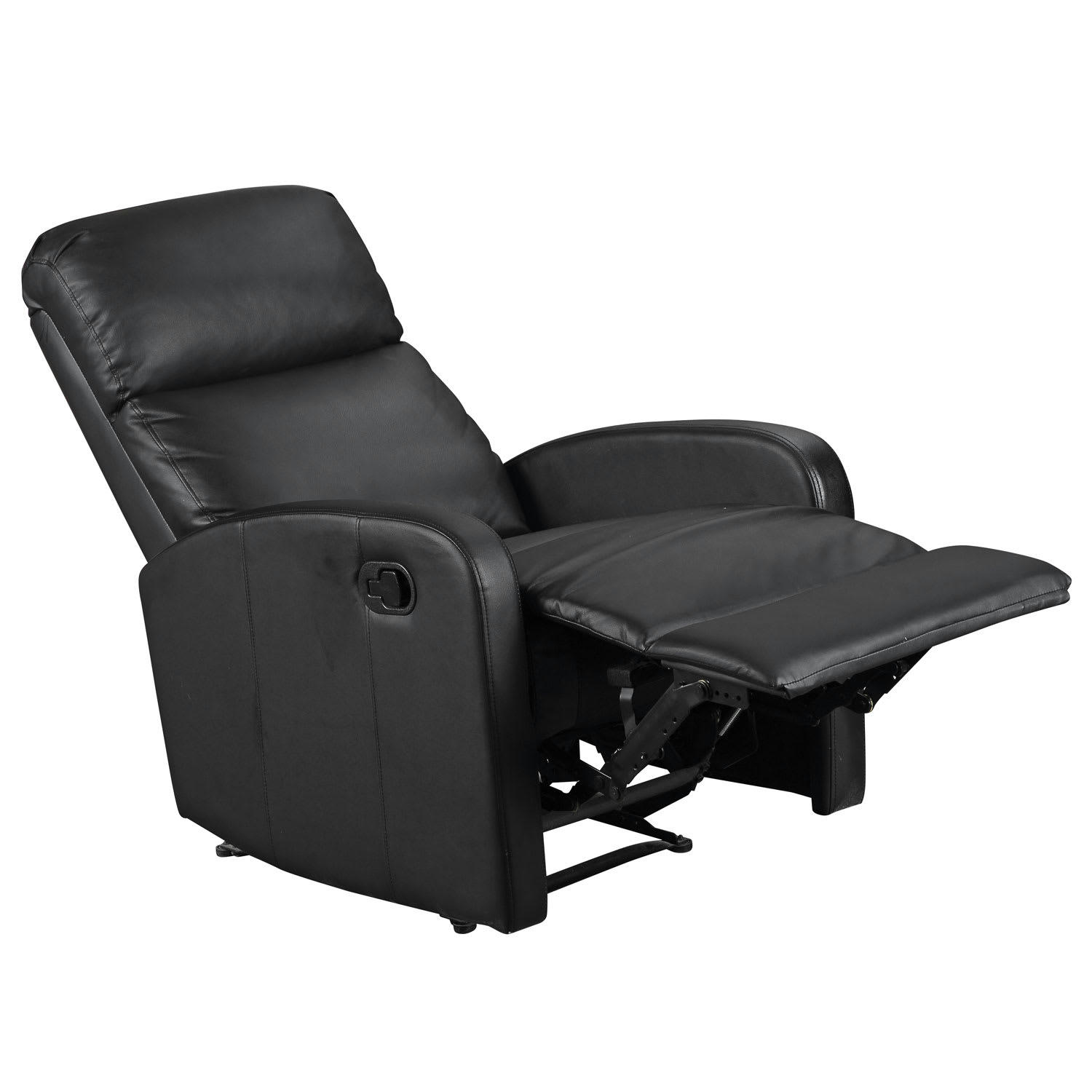 MAX - Fauteuil inclinable en simili noir