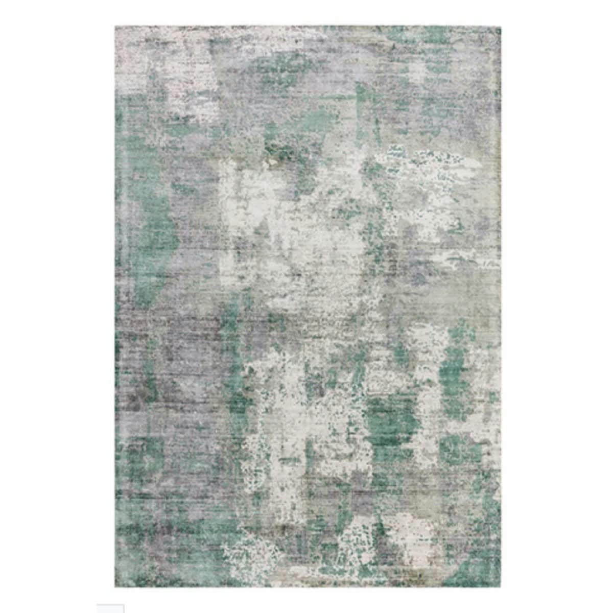 BYGAT - Tapis moderne fait main en Viscose Vert jade 200x290 cm