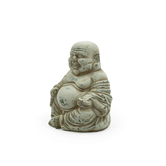 Buddha, Höhe: 18,5 cm, Terrakotta, beige
