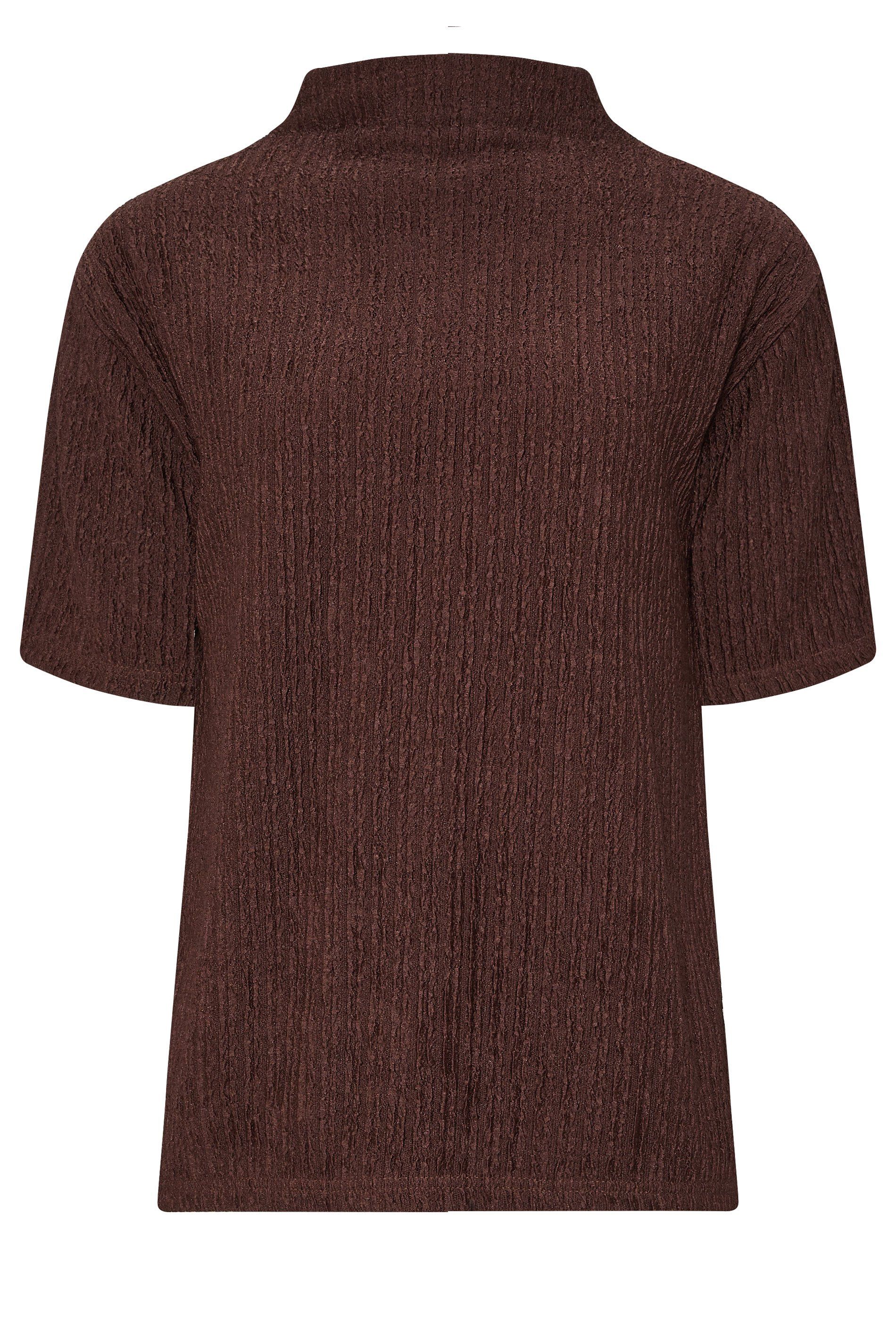 Long Tall Sally Tall Textured Funnel Neck Top
