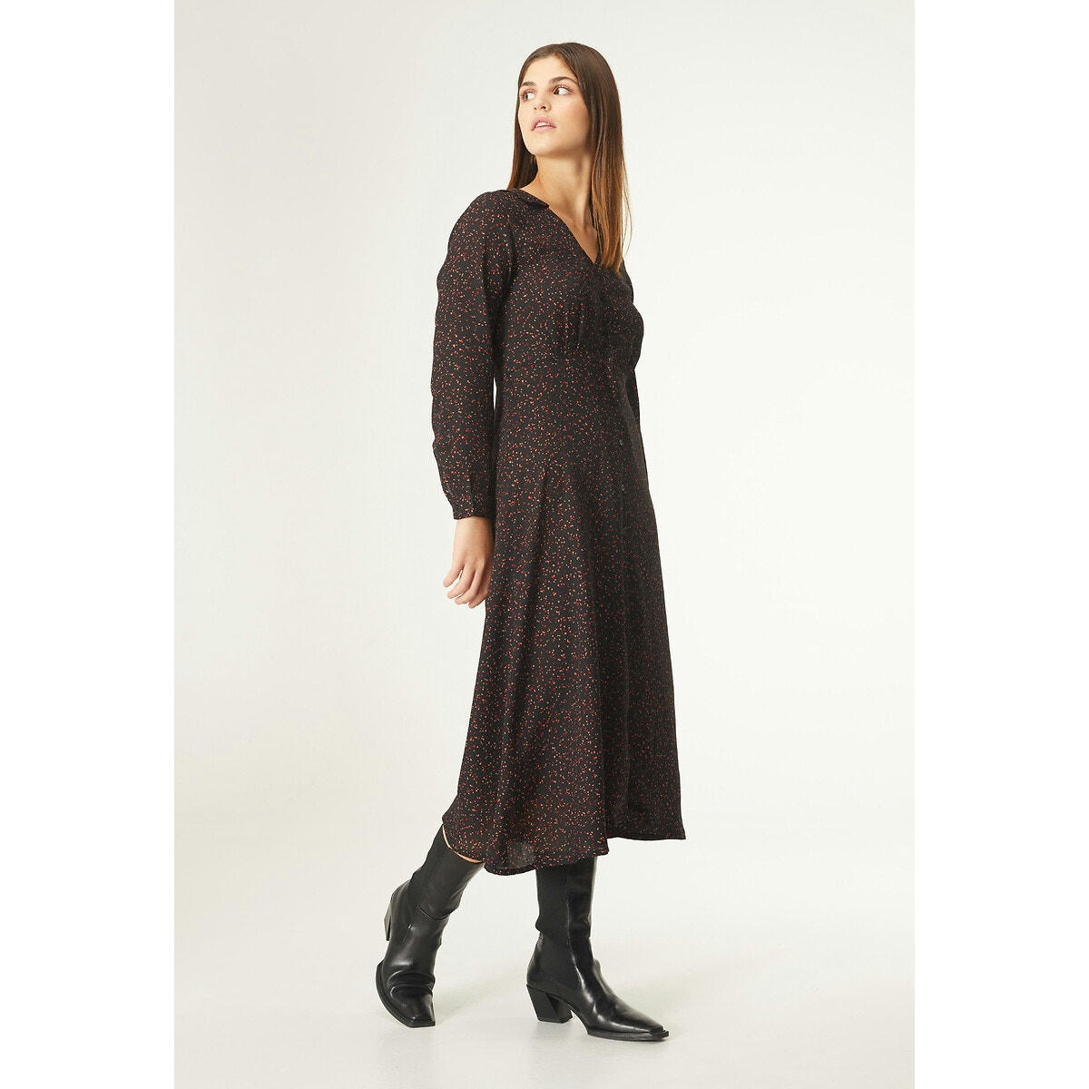 Robe longue imprimée