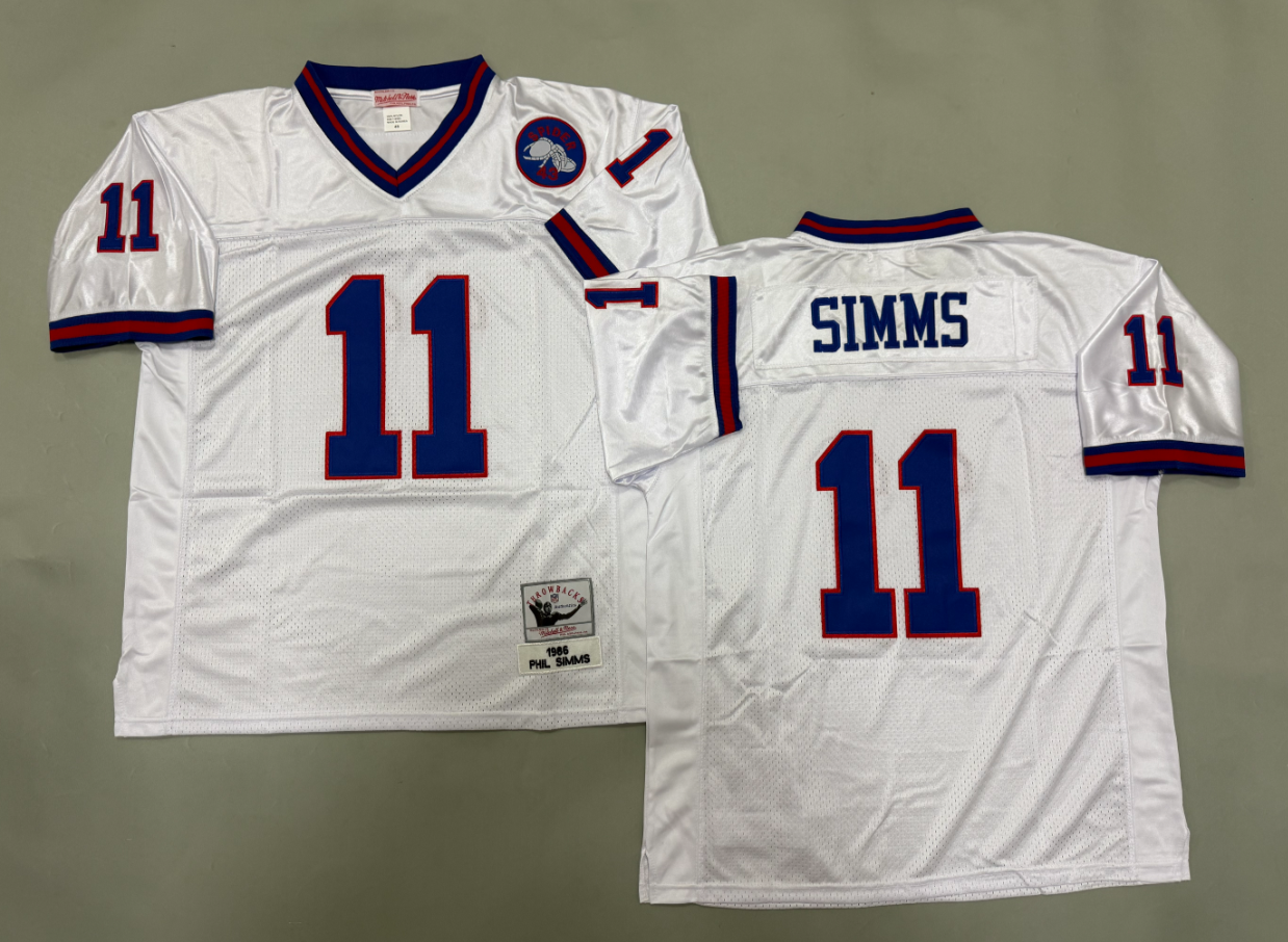 Phil Simms New York Giants Authentic Throwback Retired Player Jersey