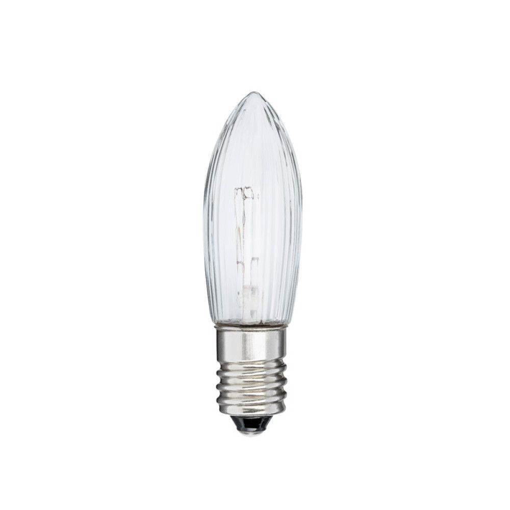 LYSPÆRE KONSTSMIDE RESERVE E10 55V 3W KLAR 3PK