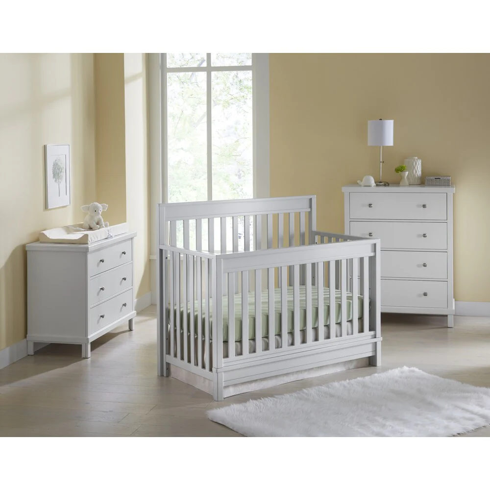 Sealy Bella 4-in-1 Grey Convertible Crib
