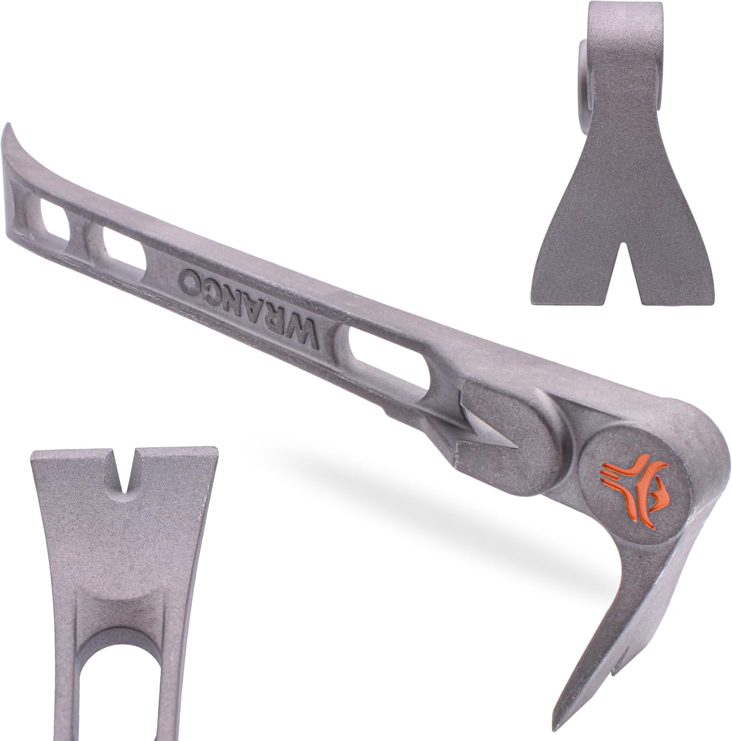 Wrango Tools - 9.5 Titanium Molding Bar - Trim and Siding Removal - Double-Wide Ends - 45% Lighter Than Steel - Side Nail Puller - Professional Grade & Lifetime Warranty - 5% Donated To Help Farmers