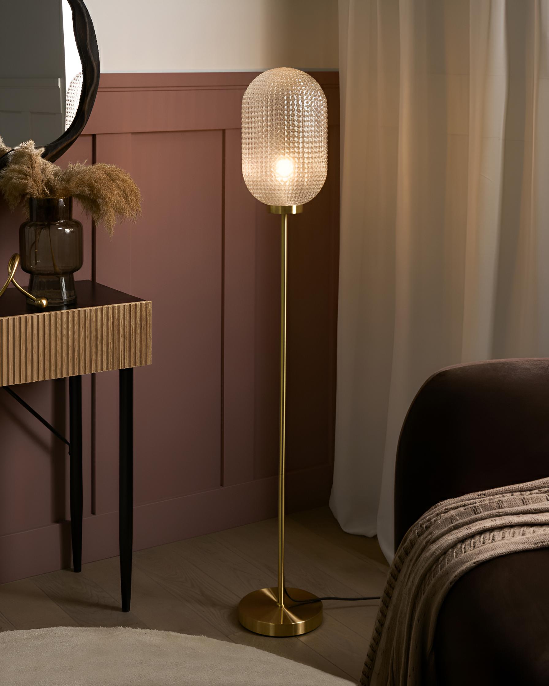 Floor Lamp PORTERO Metal Gold