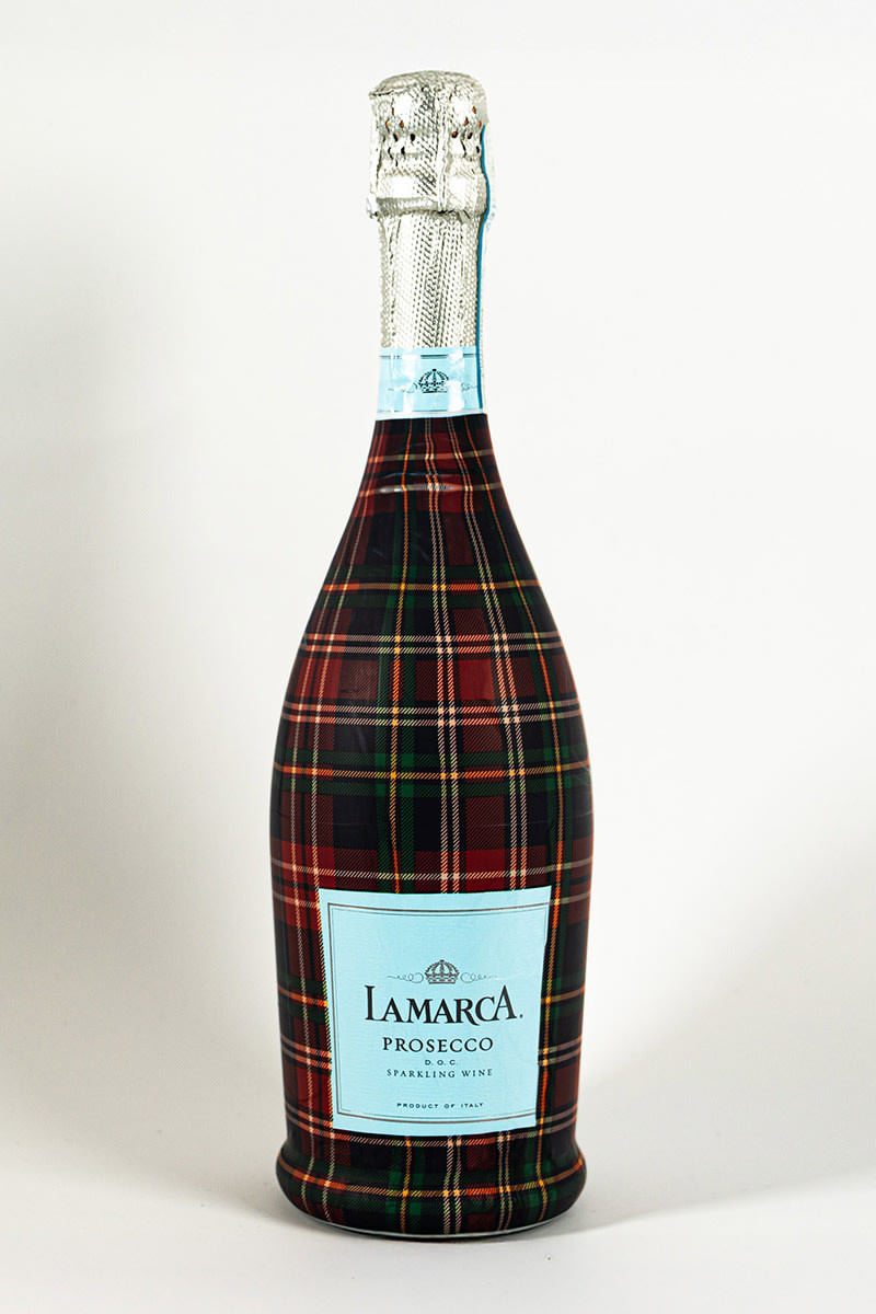 Beau Bottles Plaid Holiday La Marca Edition Bottle Wrap