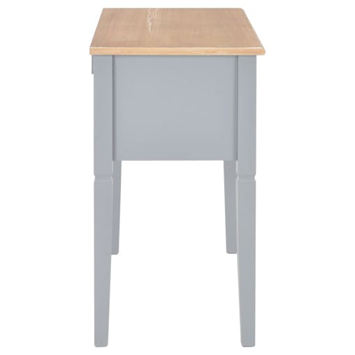 NNEVL Writing Desk Grey 109.5x45x77.5 cm Wood