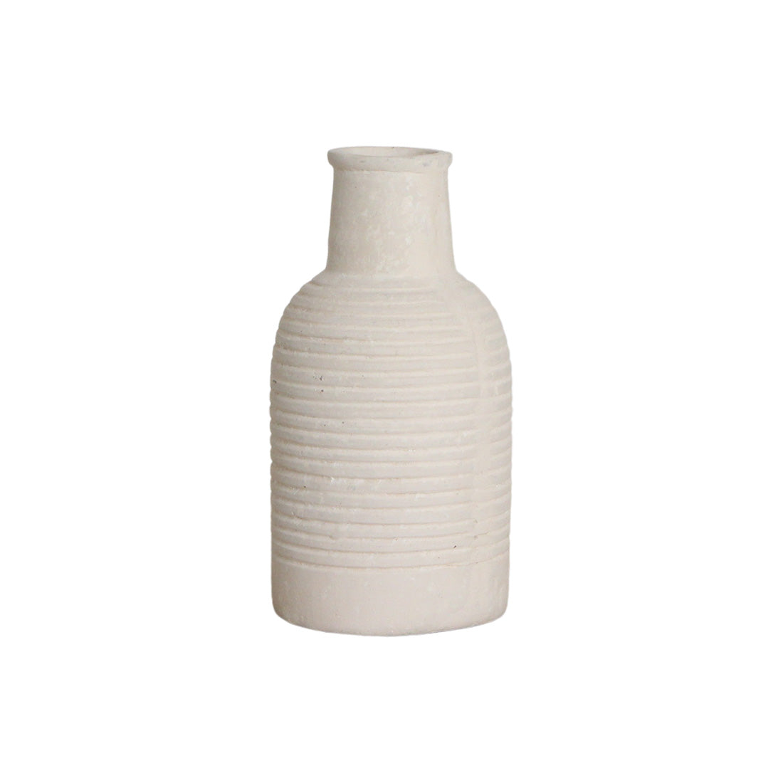 Raw materials vaas Chalk Dausa - créme - 12x12x23,5 cm