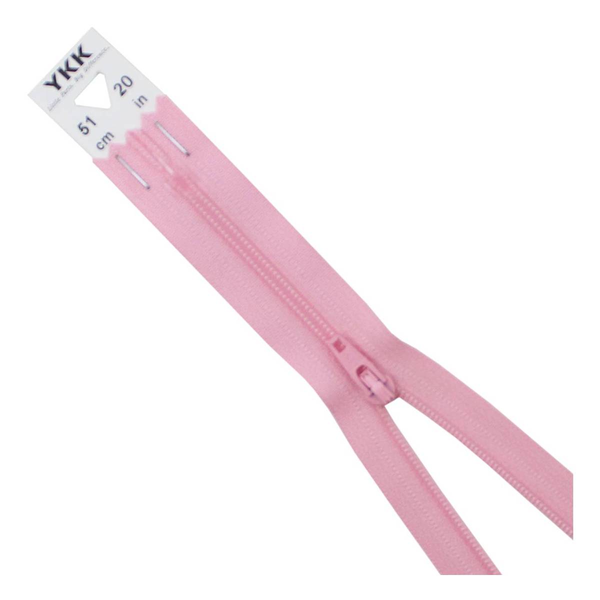YKK Pink Dress and Skirt Zip 51cm