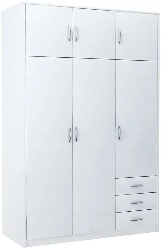 Szafa ubraniowa Sz03 Biały 193x127x55 cm Bestseller
