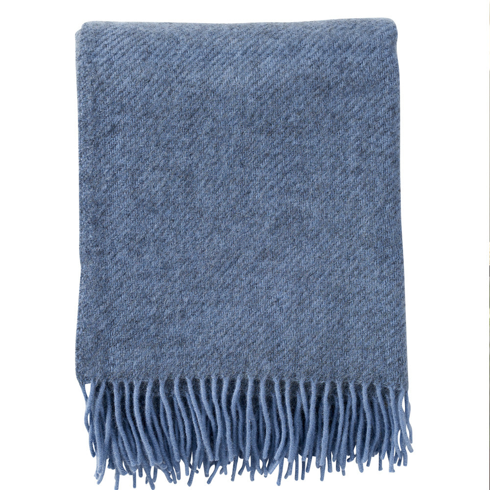 Klippan 100% wollen deken - Gotland - infinity blue- 130x200cm