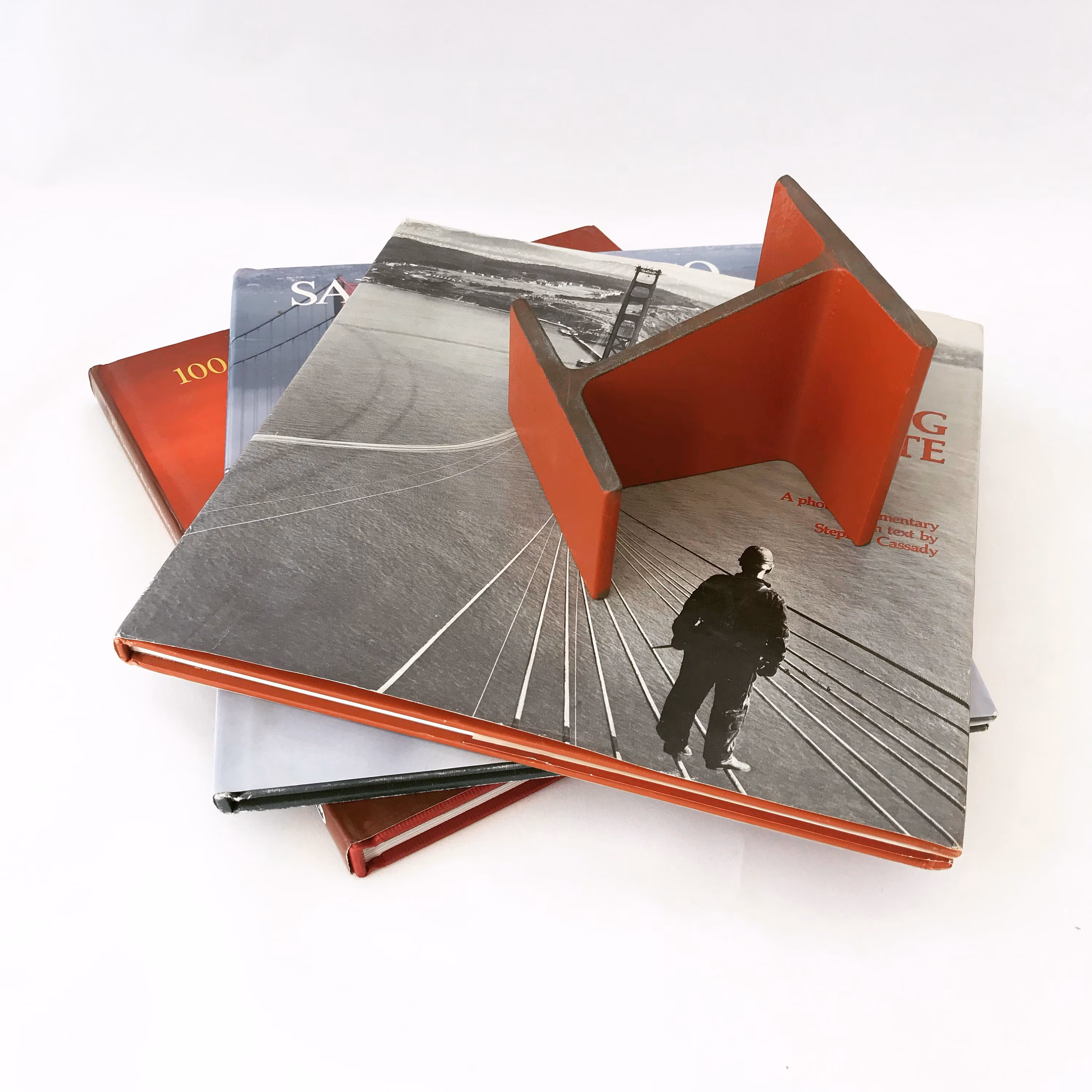 Golden Gate Bridge Handrail 2-lb I-Beam Bookend-San Francisco-Graduation-Housewarming-Wedding-Birthday-Christmas Gift