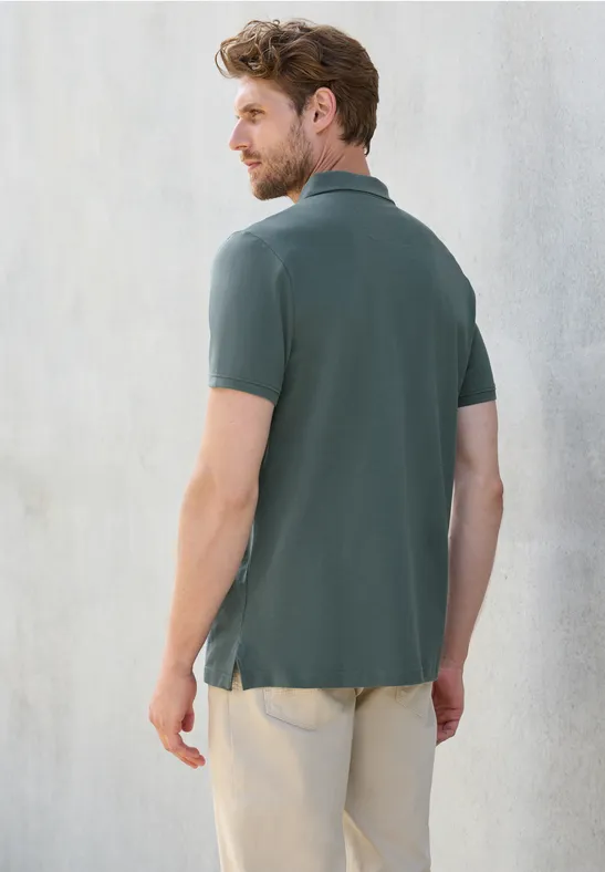 Piqué-Poloshirt mit Logo