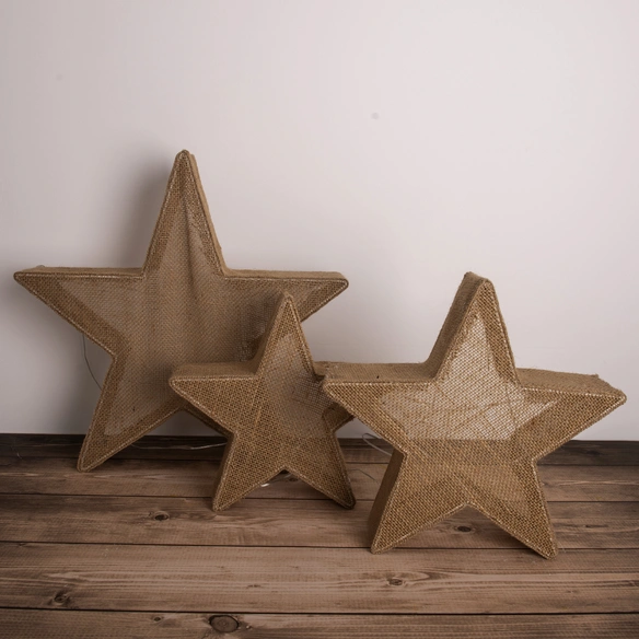 Weihnachtsstern, BxH: 10 x 48 cm, braun