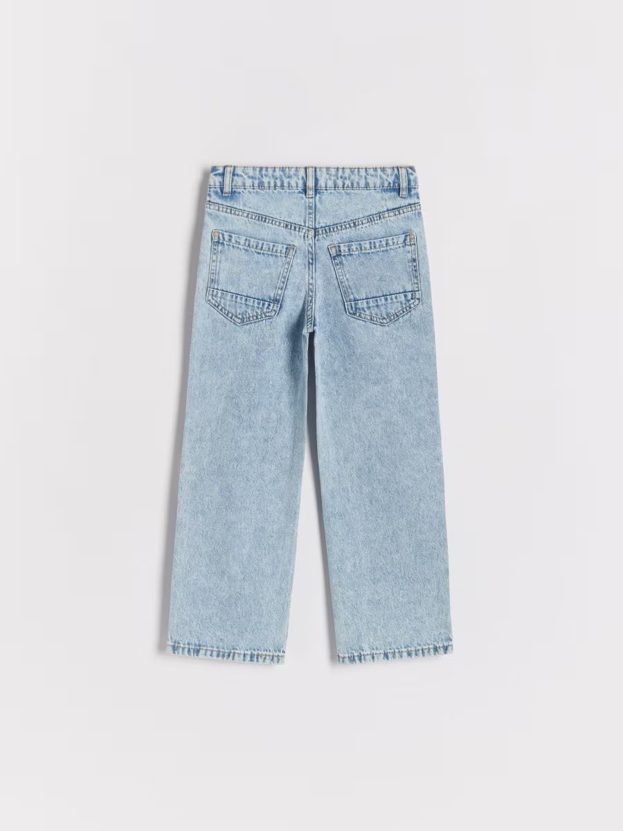 Distressed Straight Jeans