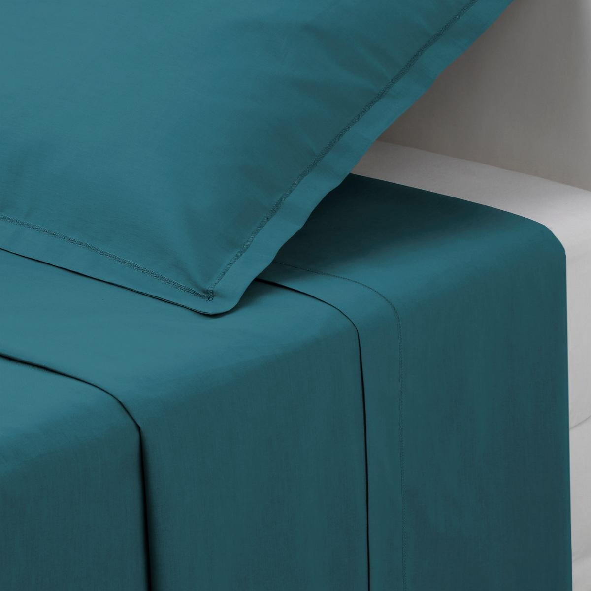 Cotton sheet Duck blue, 240x290 cm