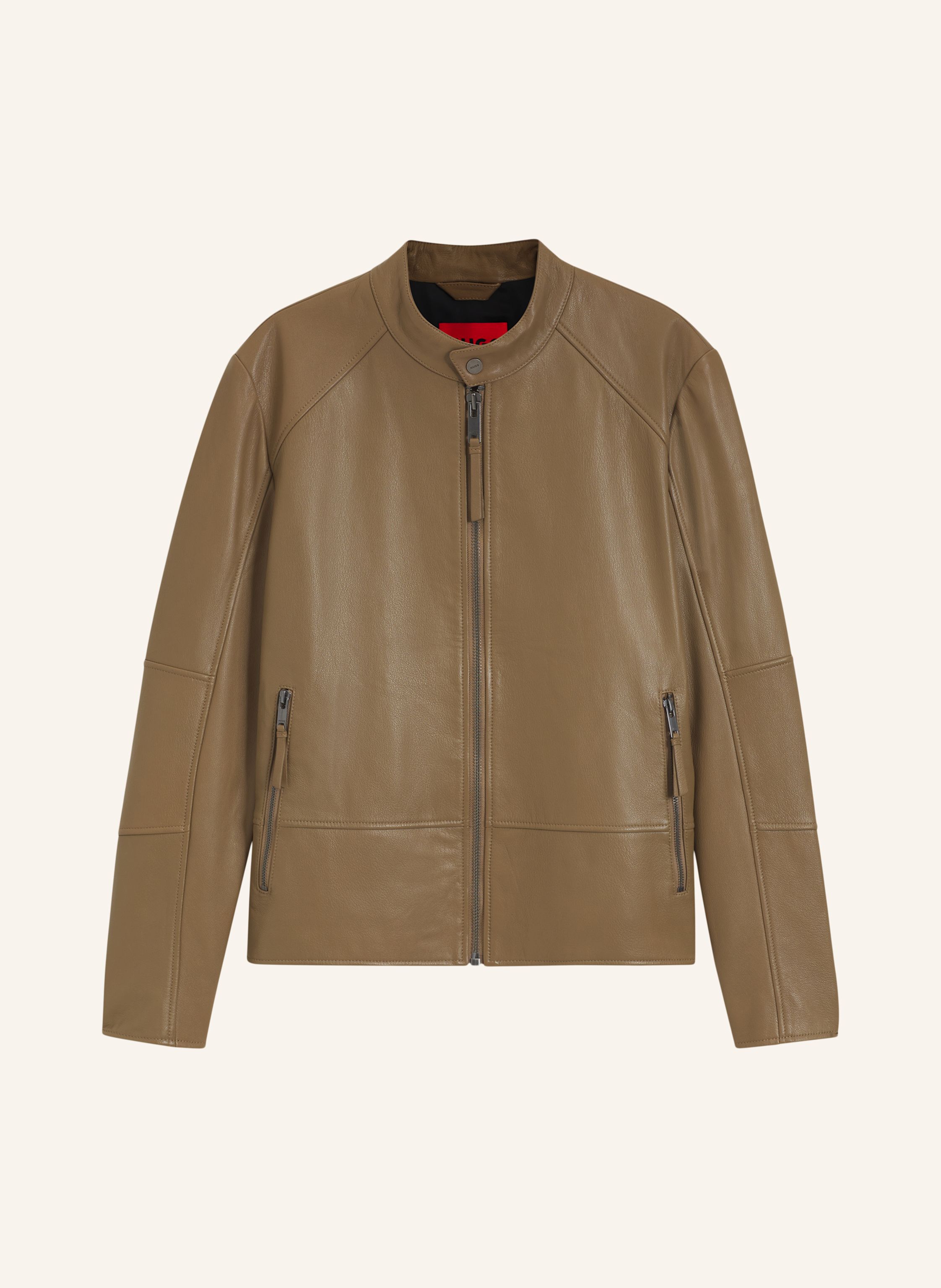 HUGO Lederjacke LIKOS Slim Fit