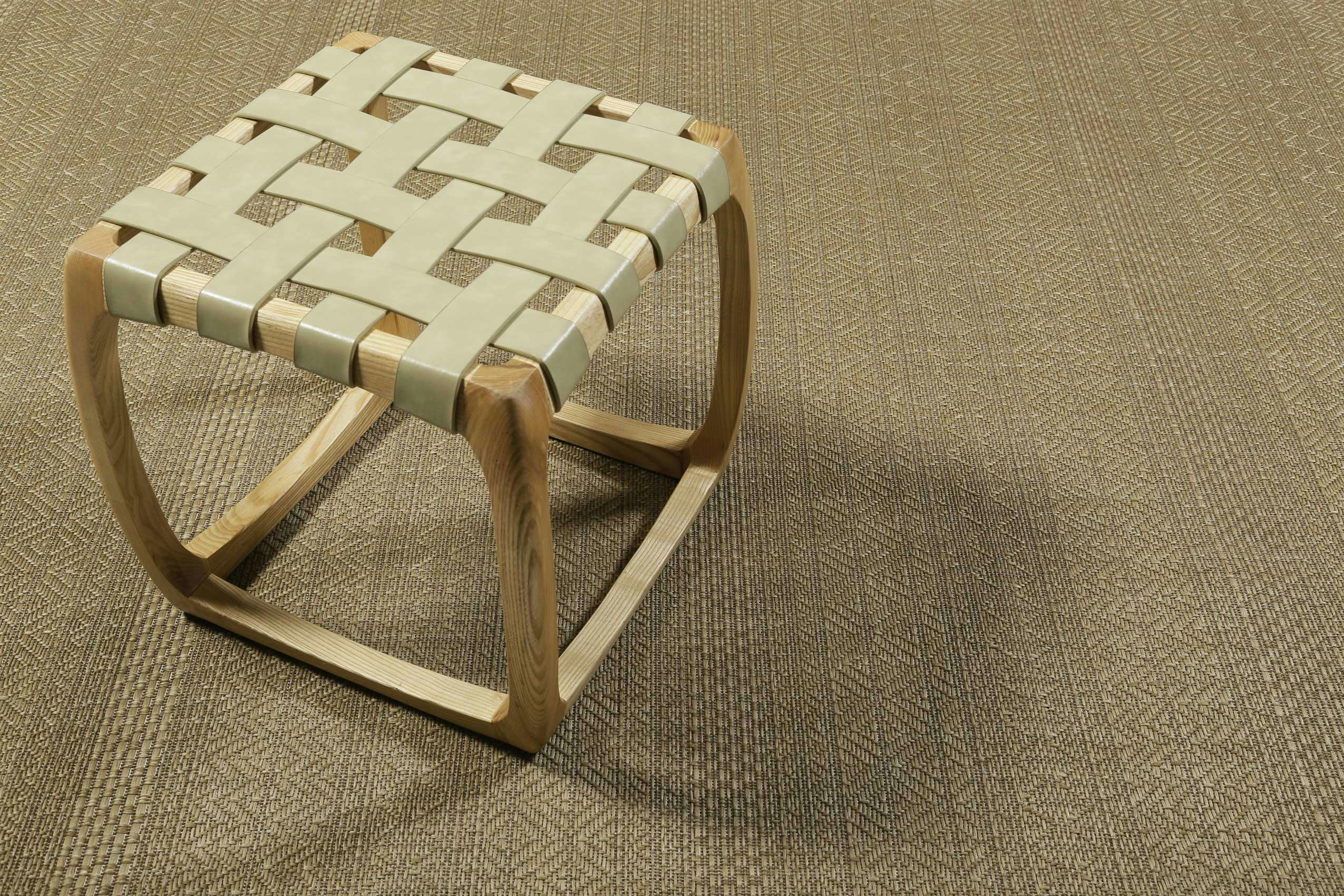 PEDRO - Tapis interieur/exterieur beige sable avec motif 160x225